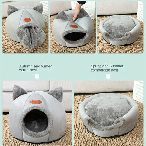 Casa-Cama 2 en 1 para Mascotas – Acogedora y Versátil