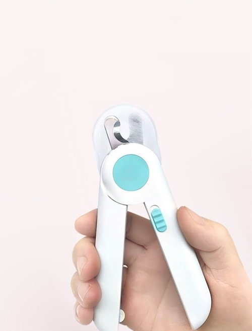 Tijeras para uñas para mascotas, cortaúñas LED para gatos