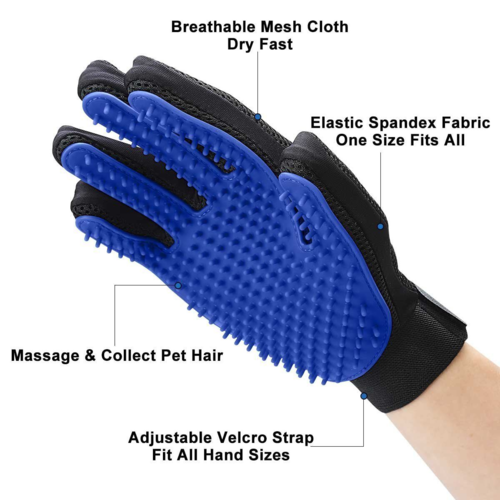 Guantes Cepillo Quitapelos para Mascotas – Grooming con Caricia